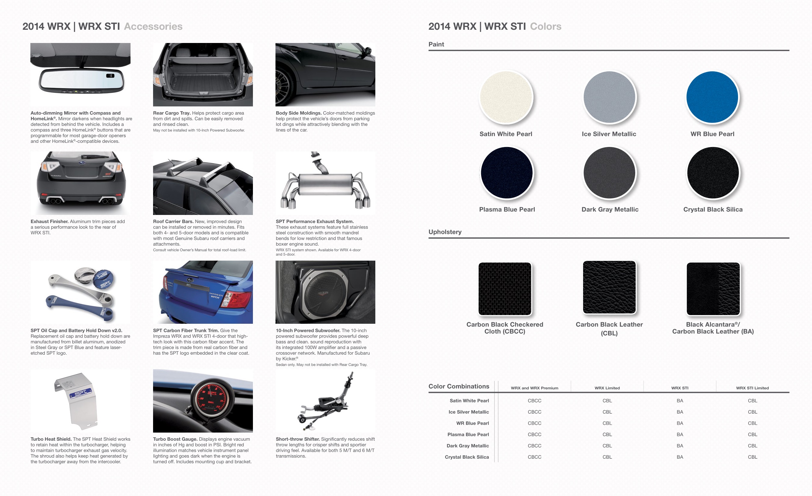 2014 Subaru Impreza WRX Brochure Page 6